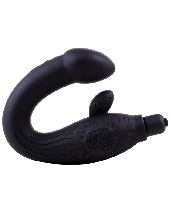 Вибромассажёр для точки G и стимуляции клитора, чёрный