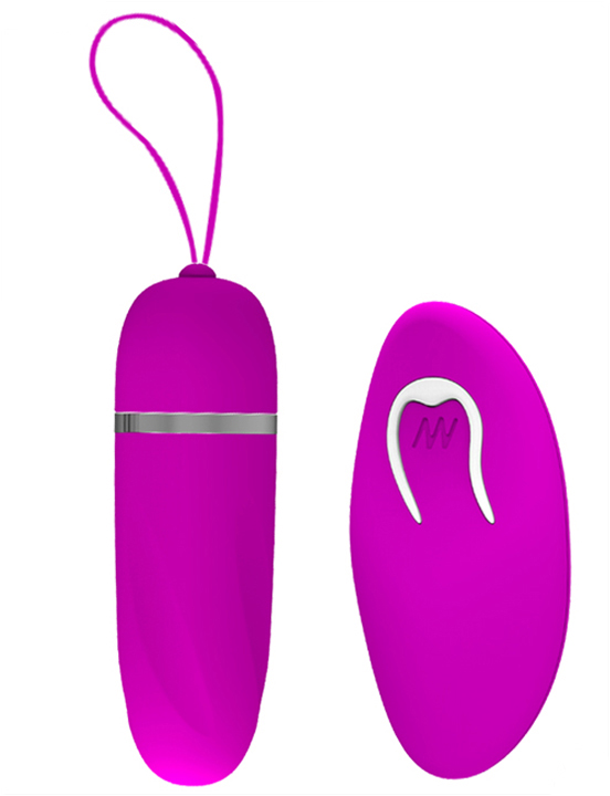 Виброяйцо Debby с дистанционым пультом, 12 видов вибрации, фиолетовое, 28x85 мм