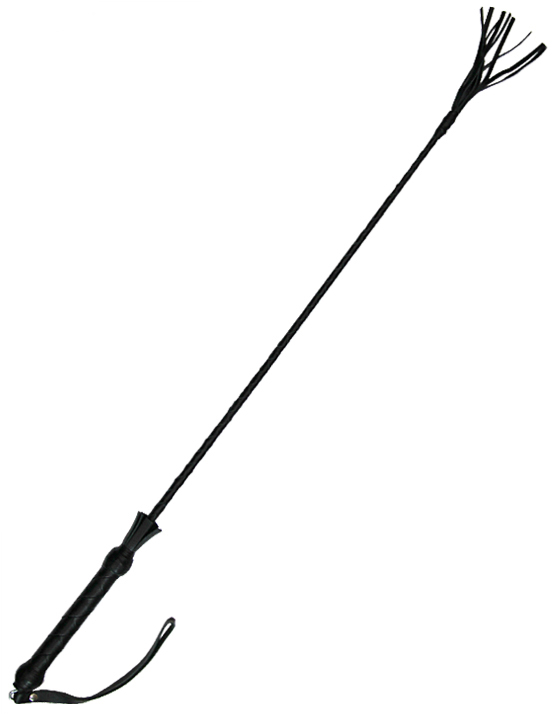 Стек витой, наконечник «кисточка - 20 см», длинный, чёрный, 1000 мм