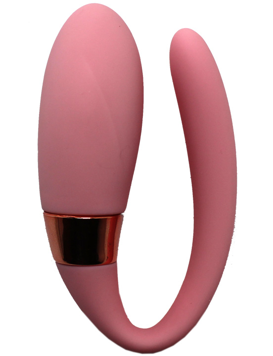 Вибромассажёр для пар Alice, нежно-розовый, 30x80 мм