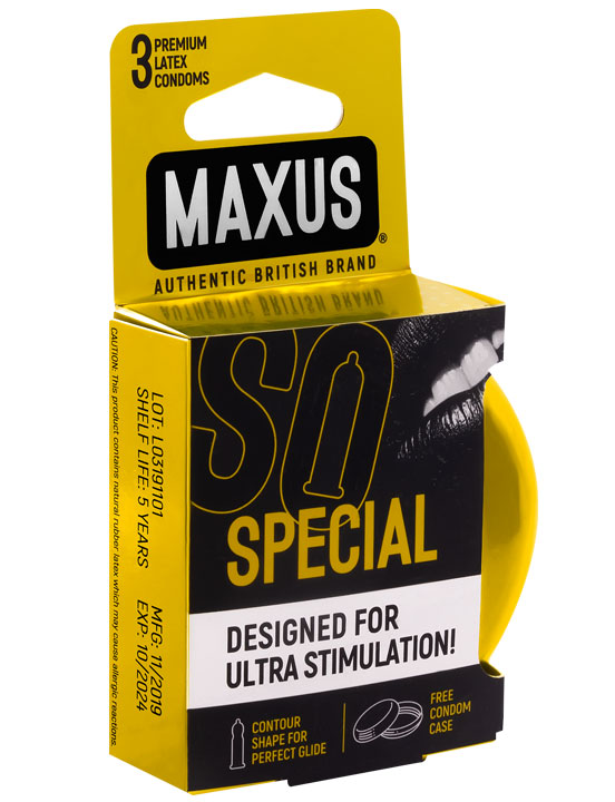 Презервативы MAXUS Special, точечно-ребристые, 3 шт., ж/к