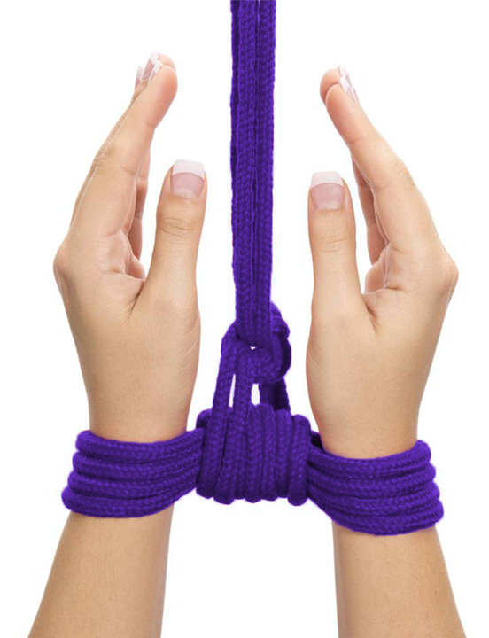 Верёвка Fetish Bondage Rope для бондажа и декоративной вязки, фиолетовый, 10 м