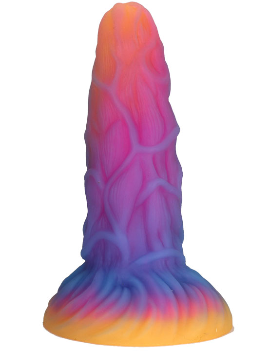 Фаллоимитатор Тентакли (щупальца) на присоске, цветной, 50x180 мм