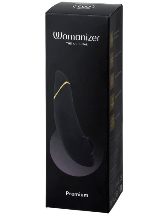Стимулятор клитора Womanizer Premium, чёрный