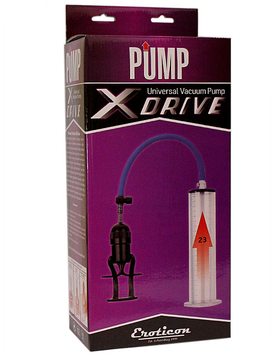 Помпа вакуумная Eroticon PUMP X-Drive с обратным клапаном, 65x230 мм