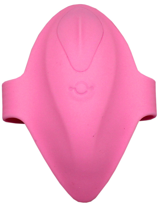 Миниатюрный вибратор в трусики с приложением, розовый