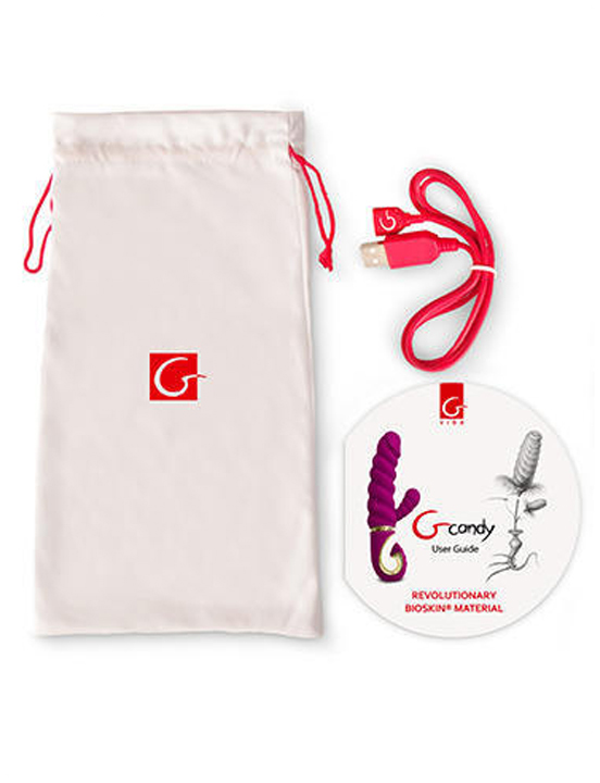 Вибратор Gcandy - Sweet Raspberry, 35x180 мм