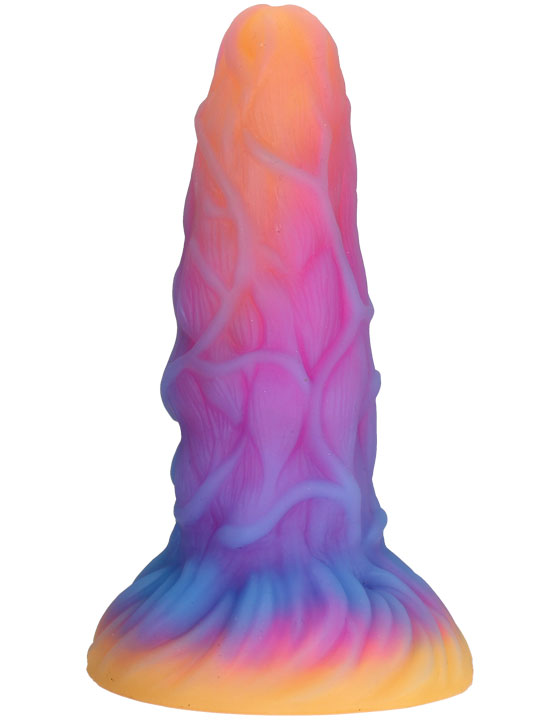 Фаллоимитатор Тентакли (щупальца) на присоске, цветной, 50x180 мм