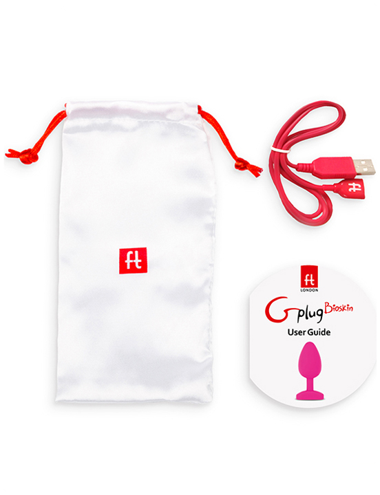 Анальная пробка Gplug Bioskin™, розовая, 39x85 мм