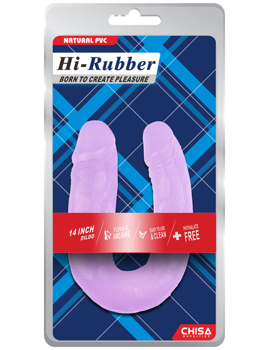 Фаллоимитатор сдвоенный, фиолетовый