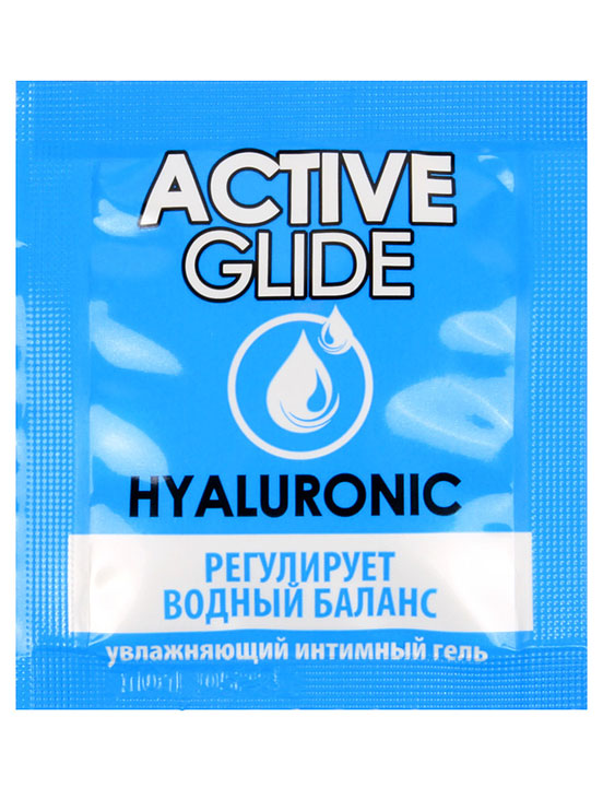 Гель увлажняющий интимный ACTIVE GLIDE HYALURONIC, 3 г