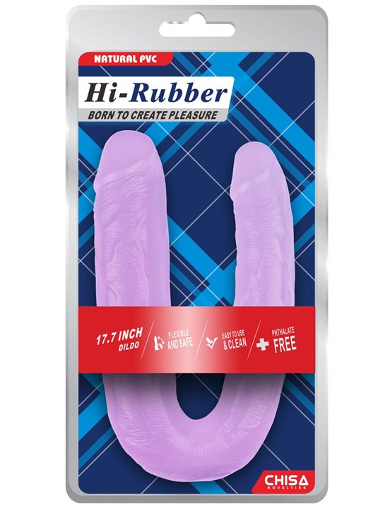 Фаллоимитатор сдвоенный-гигант, фиолетовый