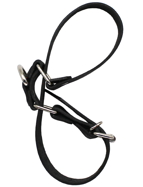 Наручи ременные с полукольцом, чёрные, размер универсальный