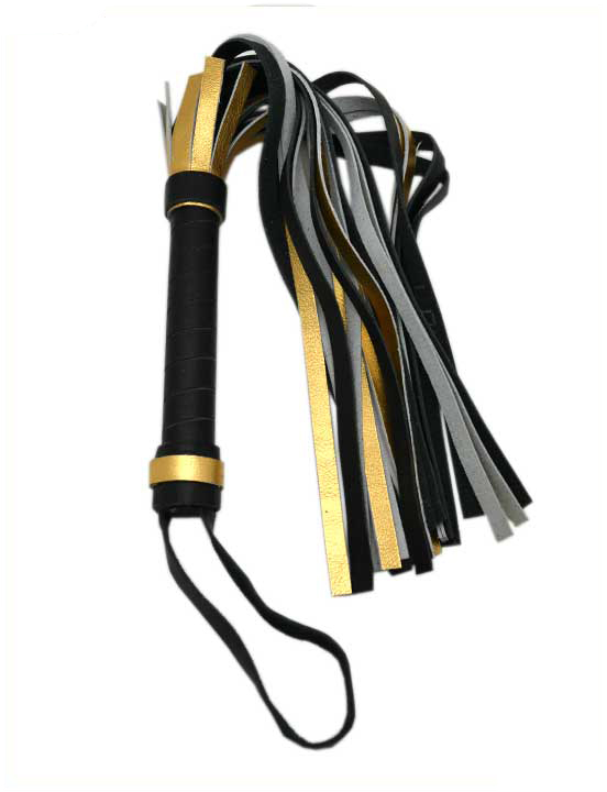 Флогер, цветной, кожа, 50 см