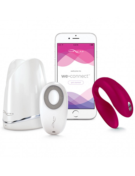 Электровибромассажёр We-Vibe Sync Fuchsia, с дистанционным управлением, фуксия
