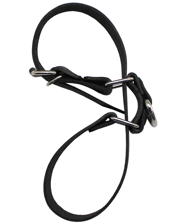 Наручи ременные с полукольцом, чёрные, размер универсальный