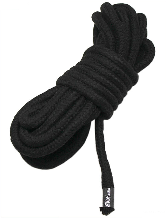 Верёвка для бондажа и декоративной вязки, чёрная, 5 м