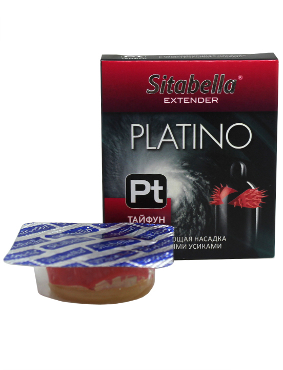 Насадка стимулирующая Extender Platino «Тайфун» с эластичными усиками