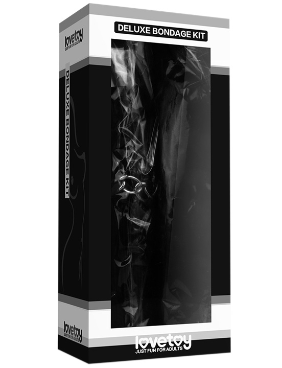 Набор Deluxe Bondage Kit для игр (маска, наручники, перышко)