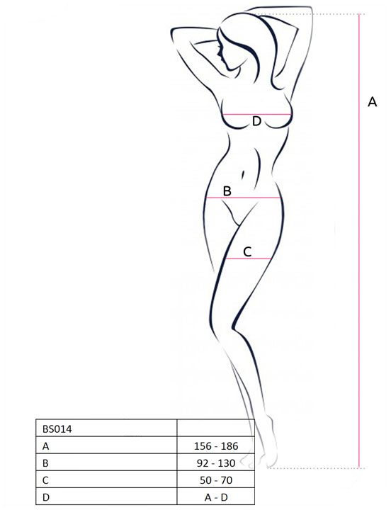 Боди-комбинезон, крупная сетка, чёрный, размер OS