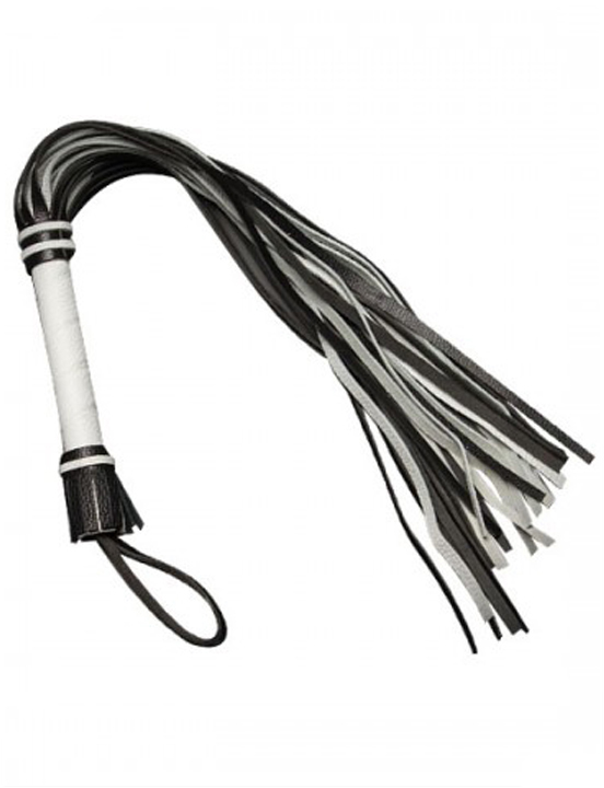 Плеть для разогрева, чёрно-белая, 600 мм