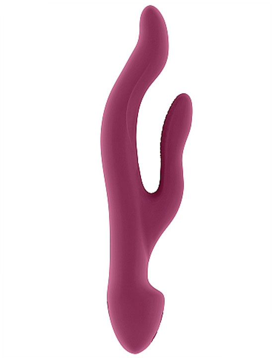 Вибратор гибкий двойной Keira, USB, 27x213 мм