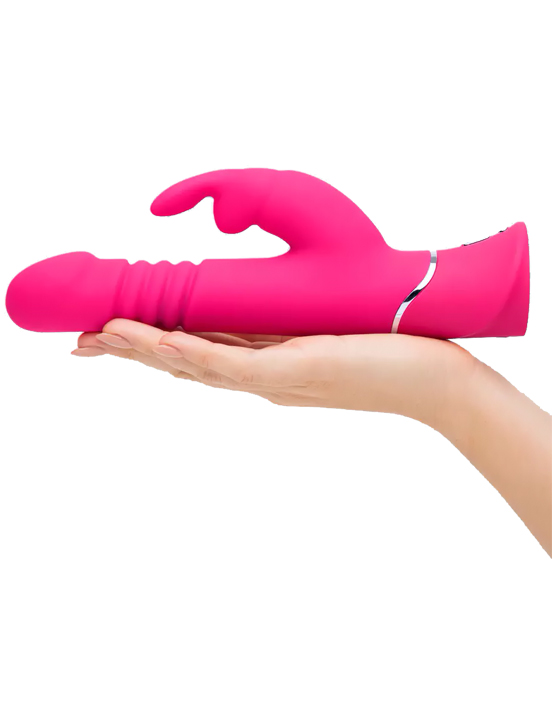 Вибратор Happy Rabbit Thrusting Realistic, розовый