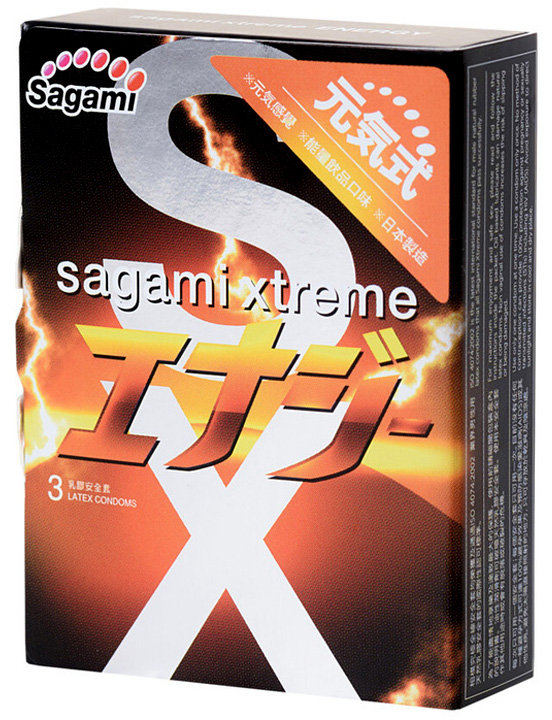 Презервативы Sagami Xtreme Energy, 3 шт.