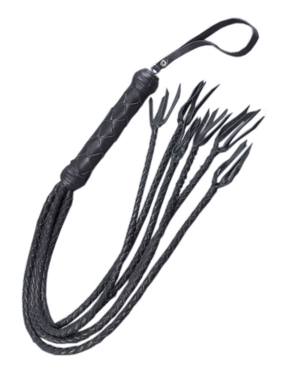 Плеть многохвостка, 6 хвостов, чёрная