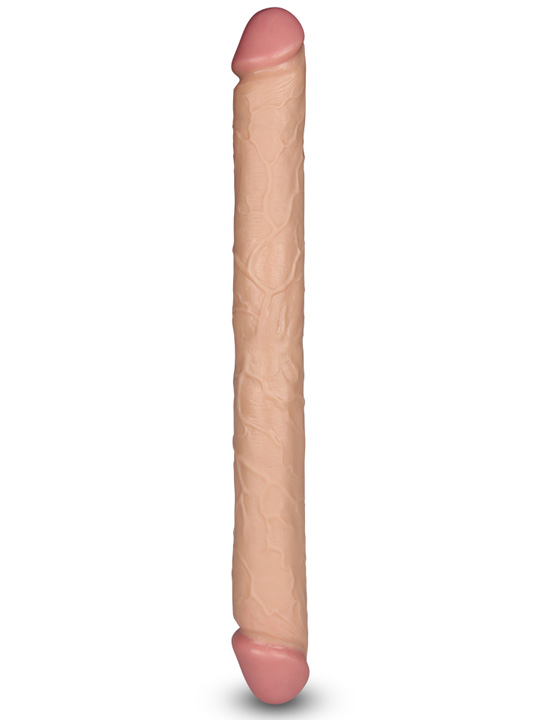Фаллоимитатор двусторонний King size Realistic Slim Ultra Double Dildo, телесный, 45x450 мм
