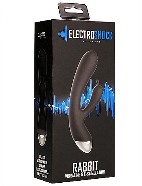 Вибратор с электростимуляцией Rabbit, 36х190 мм