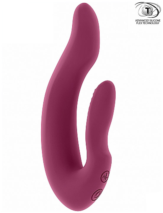 Вибратор гибкий двойной Hayden, USB, 30x150 мм