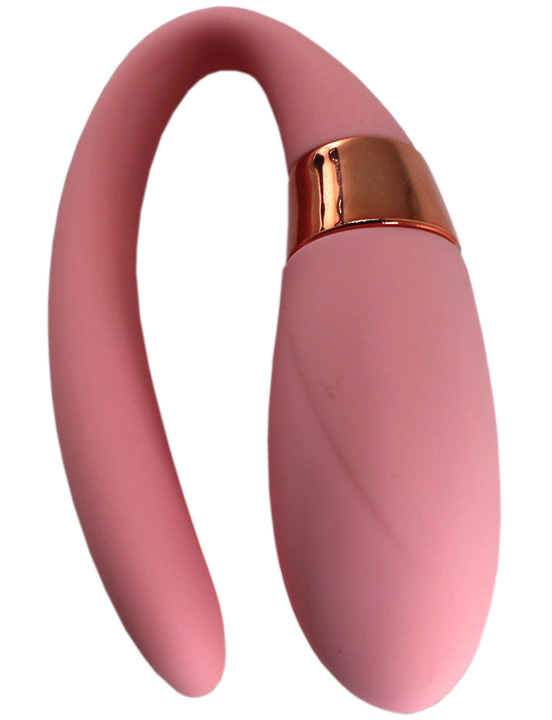 Вибромассажёр для пар Alice, нежно-розовый, 30x80 мм