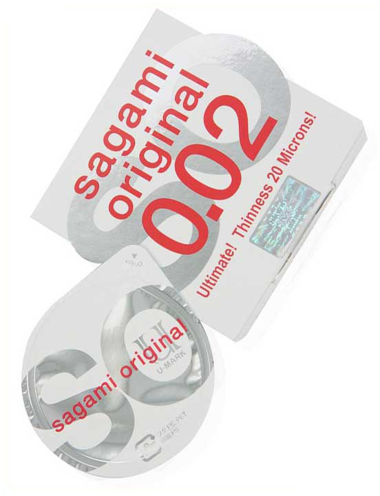 Презервативы Sagami Original 0.02, тонкие полиуретановые, 6 шт.