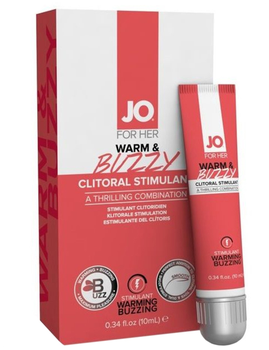 JO Warm & Buzzy, гель для клитора с контрастом температур и вибрацией, 10 мл