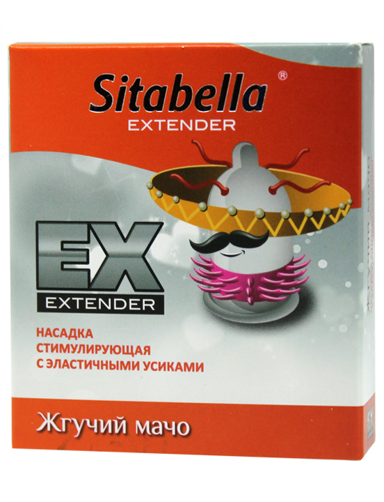 Насадка стимулирующая Extender «Жгучий мачо» с эластичными усиками