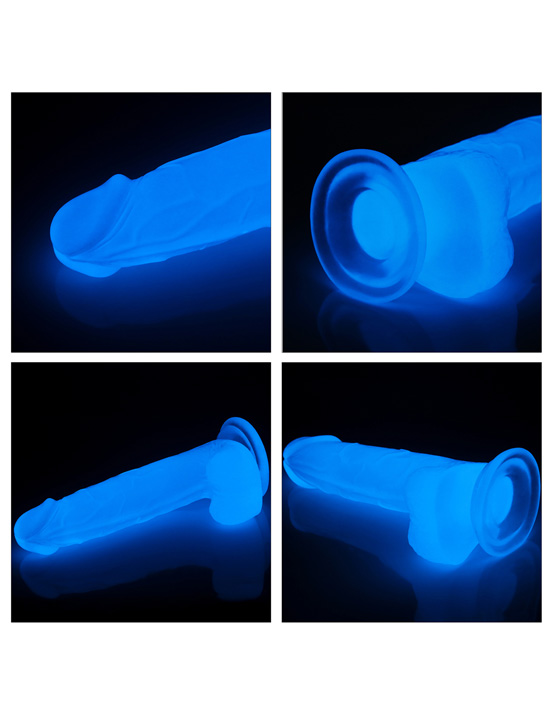 Фаллоимитатор 7.5'' Lumino Play Dildo светящийся, 40x190 мм