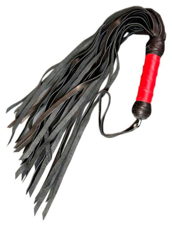 Флогер-хвост, 35 полос, чёрно-красный