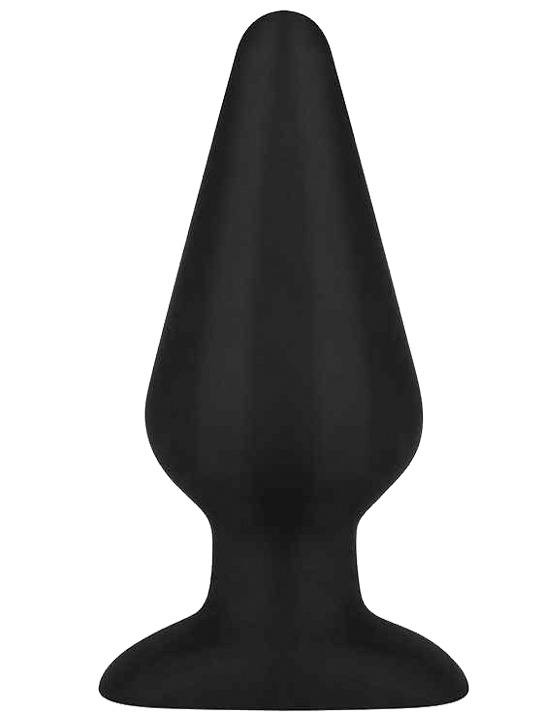 Плаг из ультрабархатистого силикона 6", чёрный