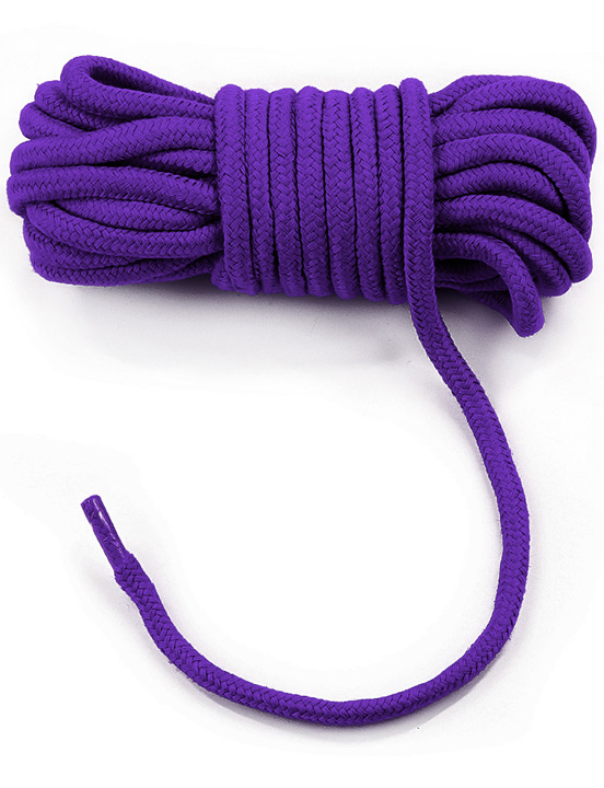Верёвка Fetish Bondage Rope для бондажа и декоративной вязки, фиолетовый, 10 м