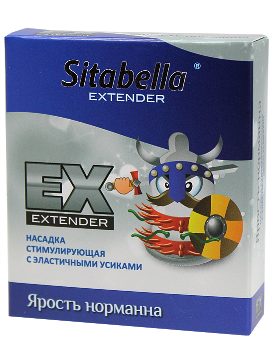 Насадка стимулирующая Extender «Ярость Норманна» с эластичными усиками