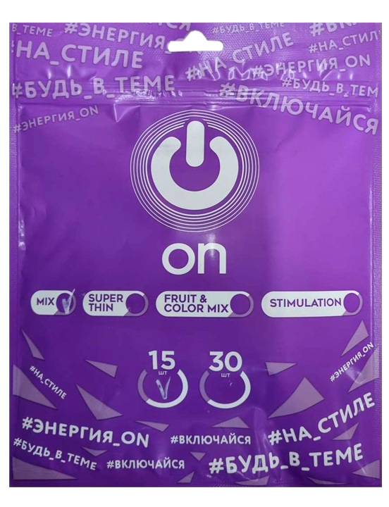 Презервативы ON MIX, 15 шт.