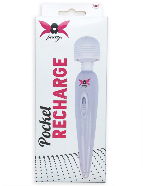 Вибромассажёр Pixey Wand Pocket Recharge, 25х150 мм
