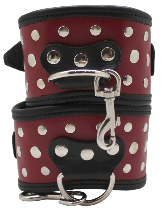 Поножи фигурные, красные, размер универсальный