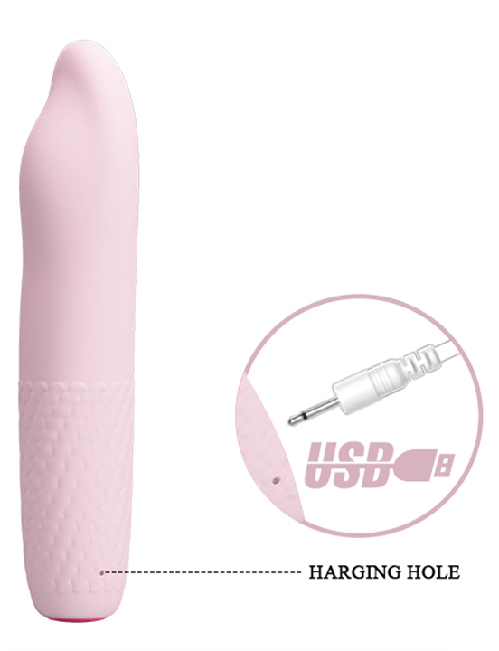 Вибратор-ротатор Burke, розовый, 36x160 мм