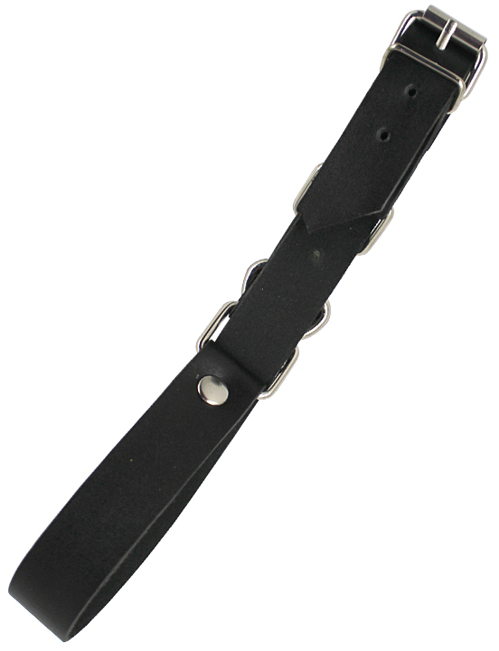 Наручи ременные с полукольцом, чёрные, размер универсальный