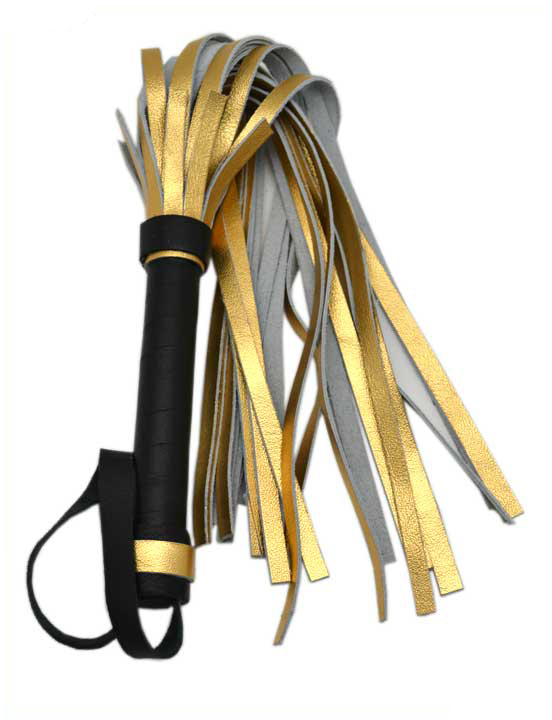 Флогер, цветной, кожа, 50 см