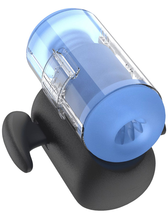 Инновационный робот-мастурбатор Black Knight с функцией пенетрации, чёрный